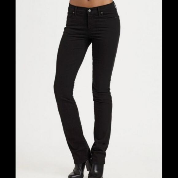 CITIZENS OF HUMANITY Black Elson Medium Rise Straight Leg Jeans. Size 29 - Picture 1 of 16